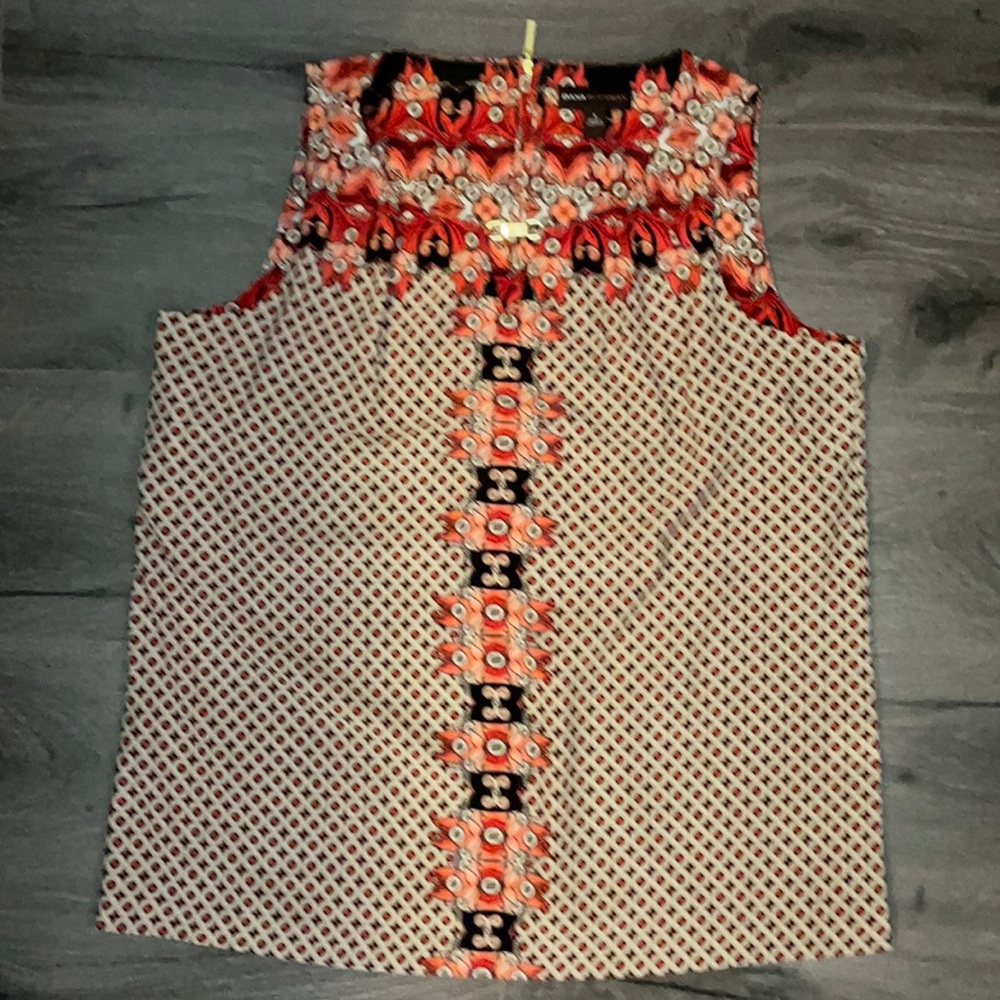 Dana Buchman earth colors sleeveless top - business casual everyday wear Chic